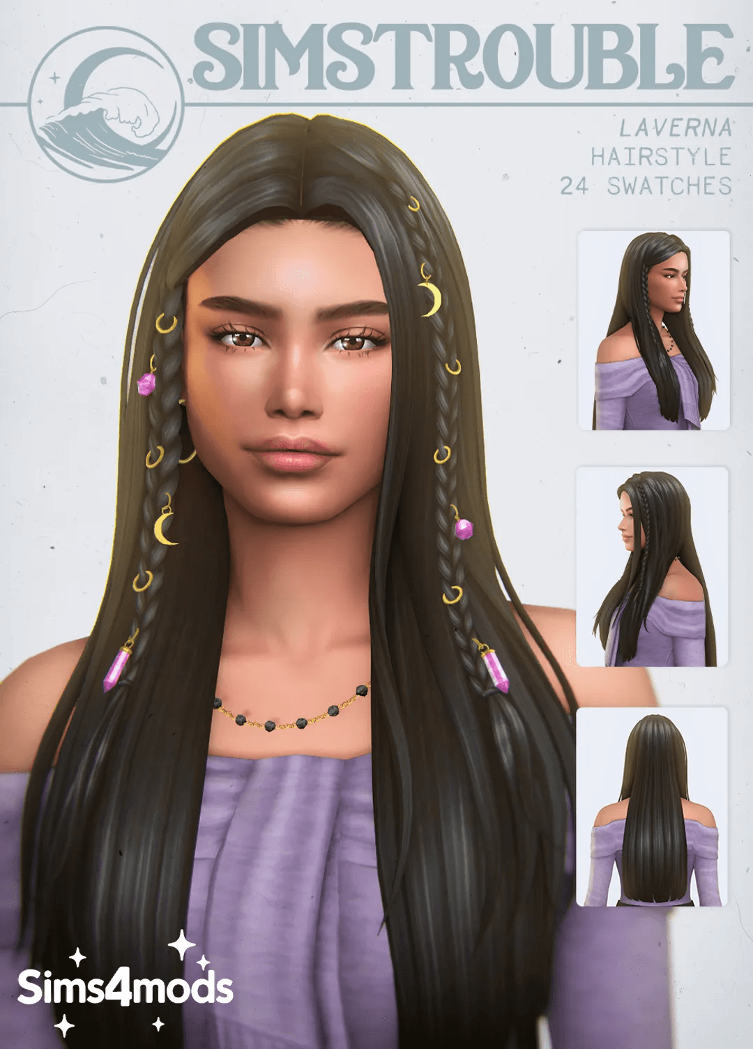 Скриншот мода Прическа Laverna Hairstyle